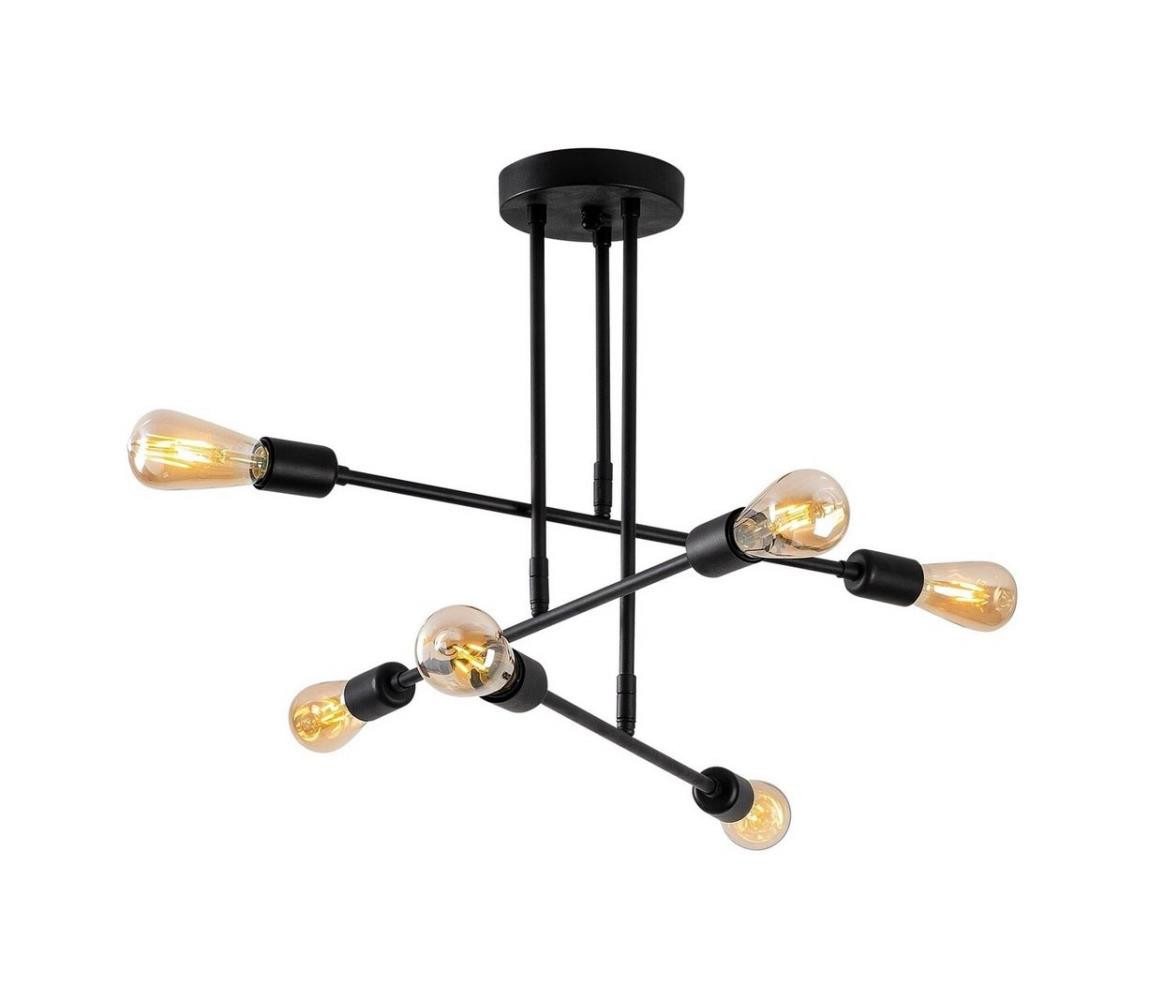 Lustr na tyči FLOWER 6xE27/40W/230V