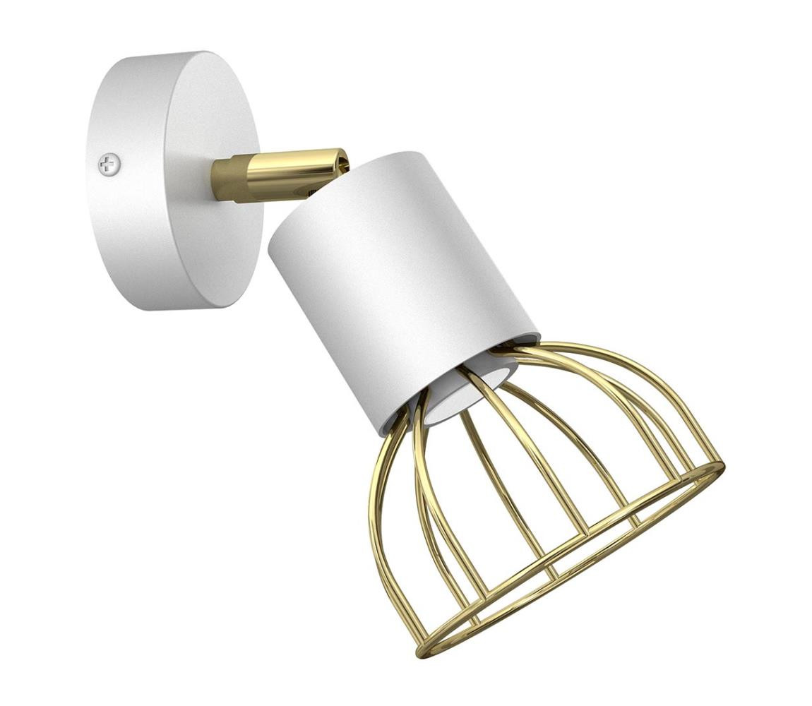 Nástěnné bodové svítidlo DANTE 1xGU10/25W/230V bílá/zlatá