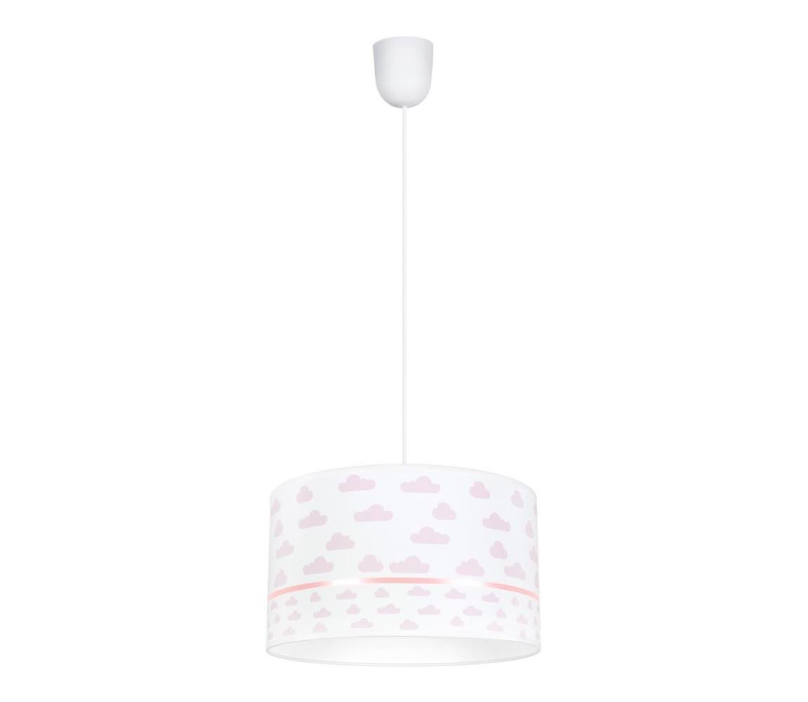 Dětský lustr PIKKI 1xE27/60W/230V růžová