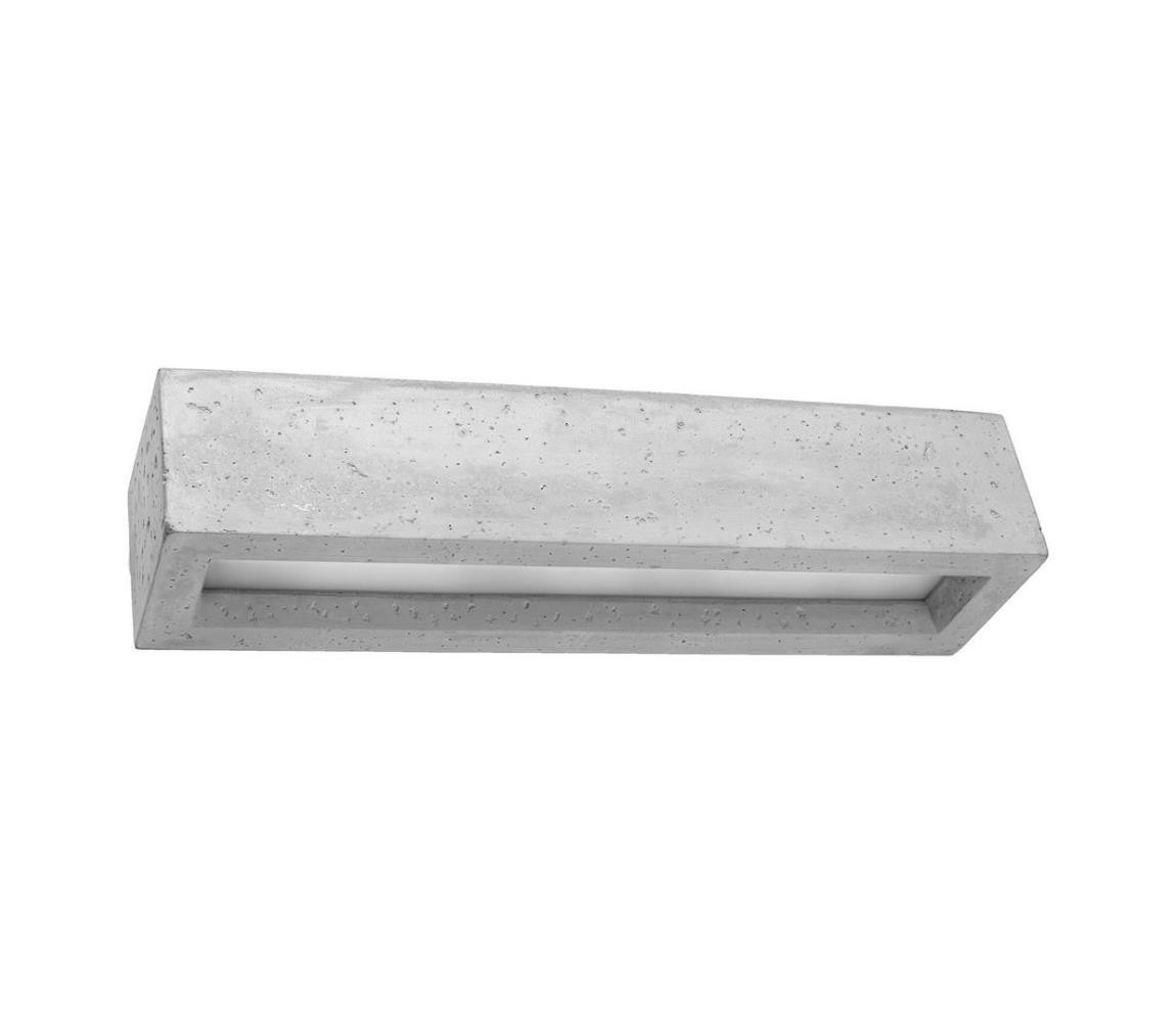 SL.0993 - Nástěnné svítidlo VEGA 2xE27/60W/230V 50 cm beton
