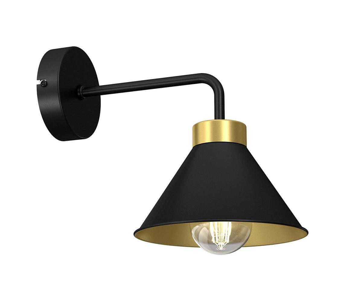 Nástěnná lampa DEMET 1xE27/60W/230V černá/zlatá