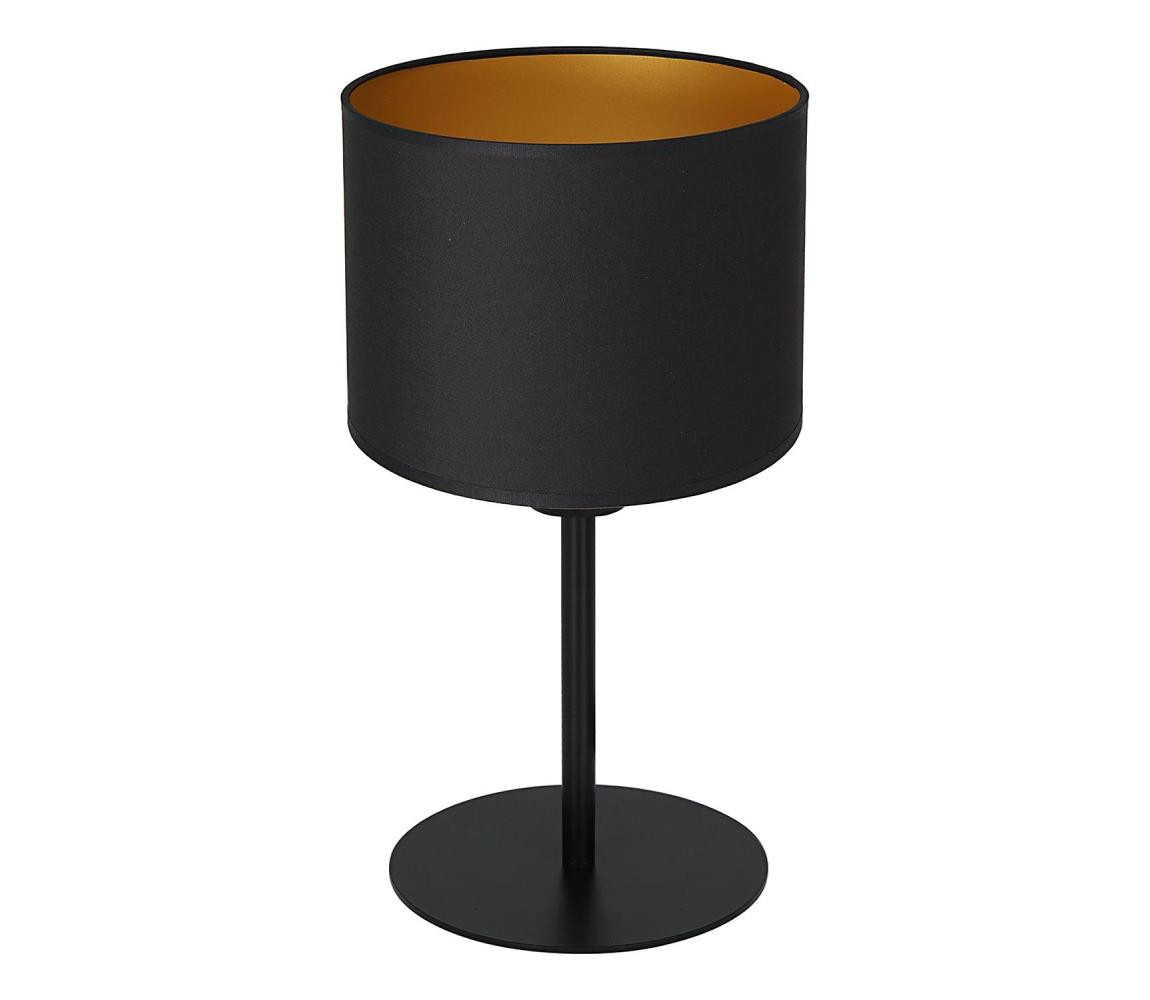 Stolní lampa ARDEN 1xE27/60W/230V pr. 18 cm černá/zlatá