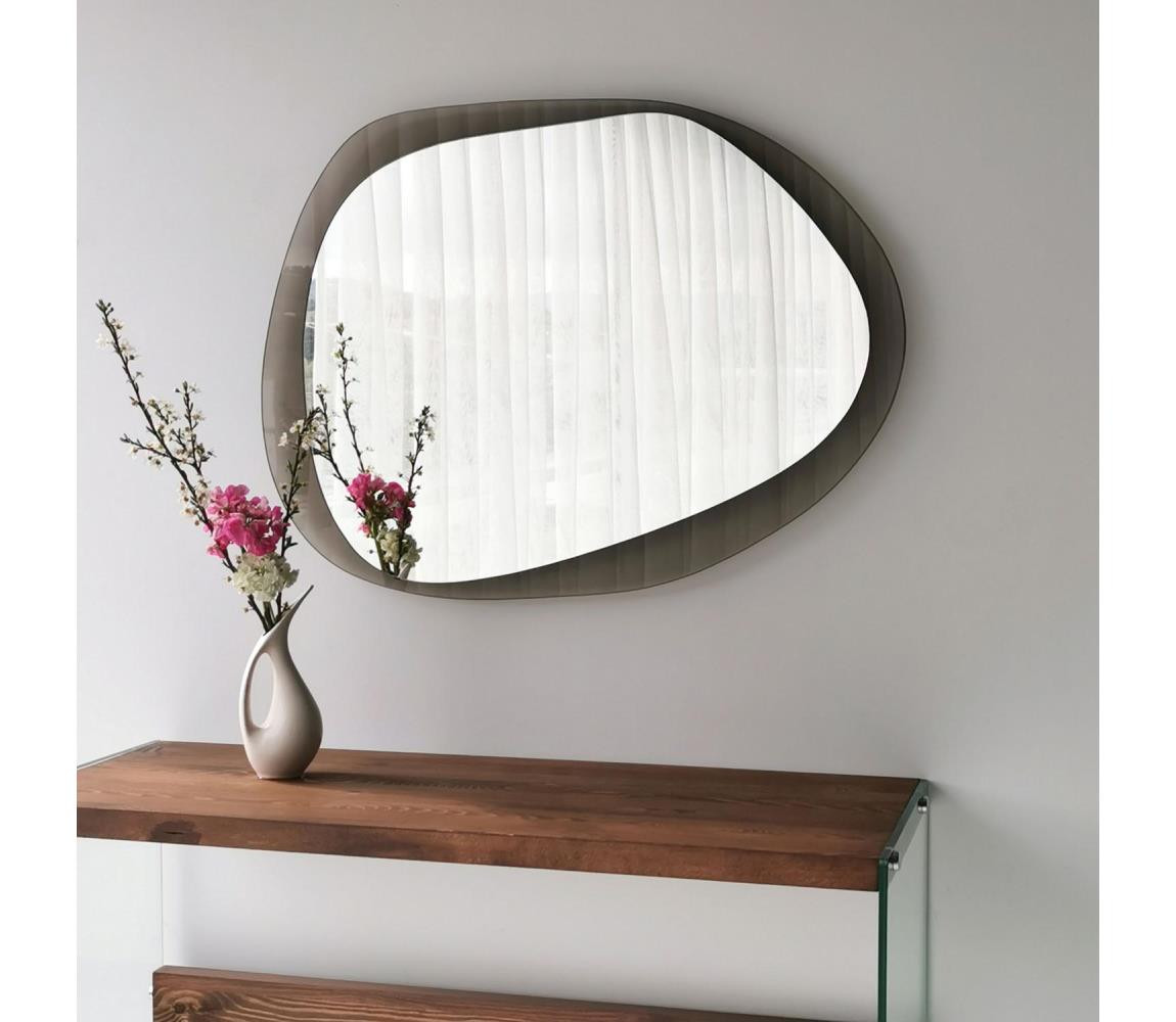 Nástěnné zrcadlo AQUA 55x75 cm bronzová