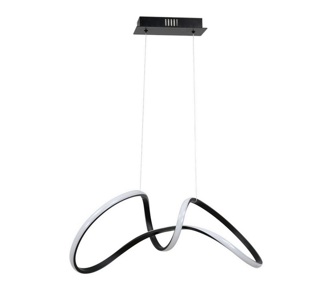 LED Lustr na lanku TESORO LED/48W/230V černá