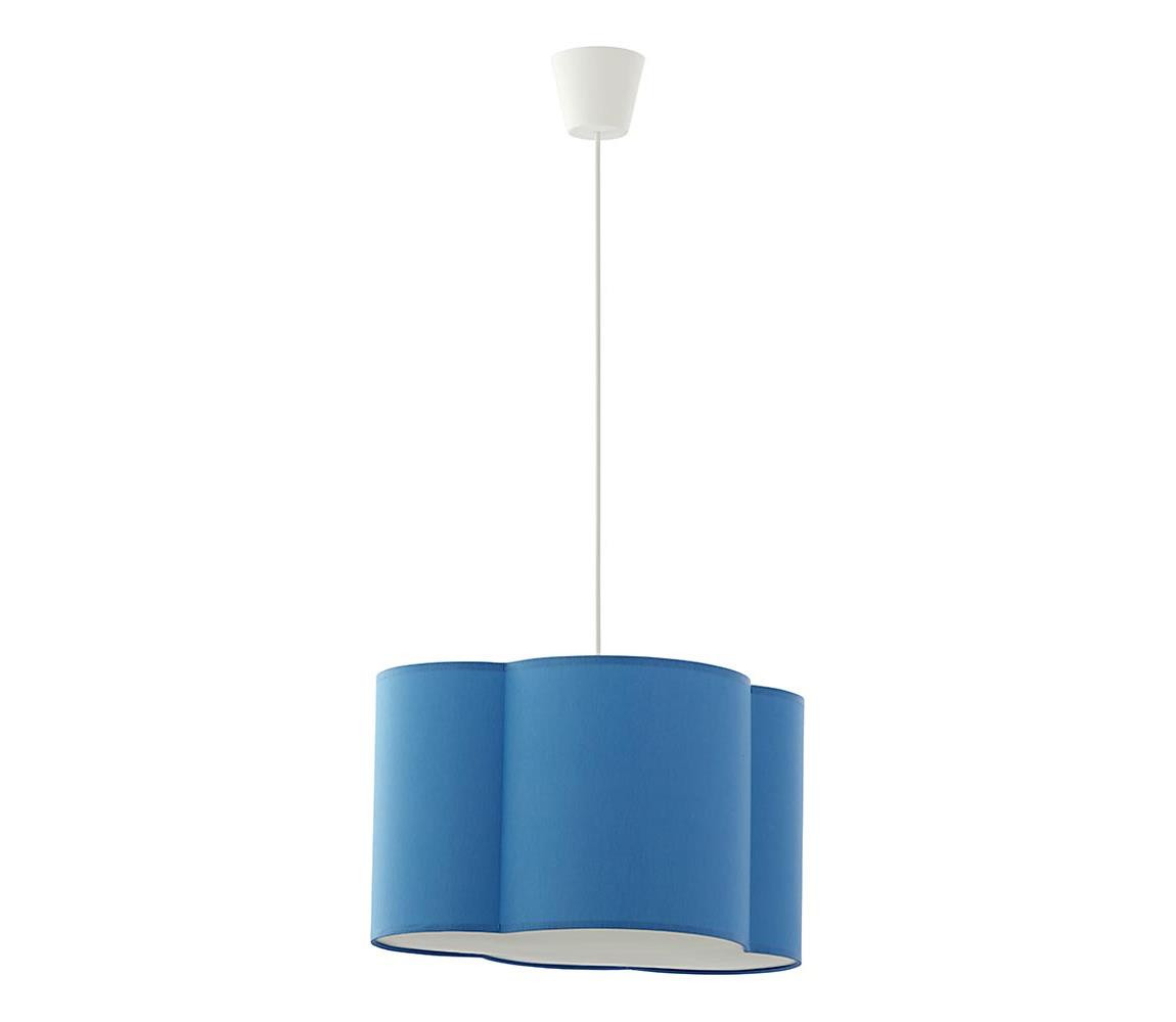 Dětský lustr na lanku CLOUD 1xE27/25W/230V modrá
