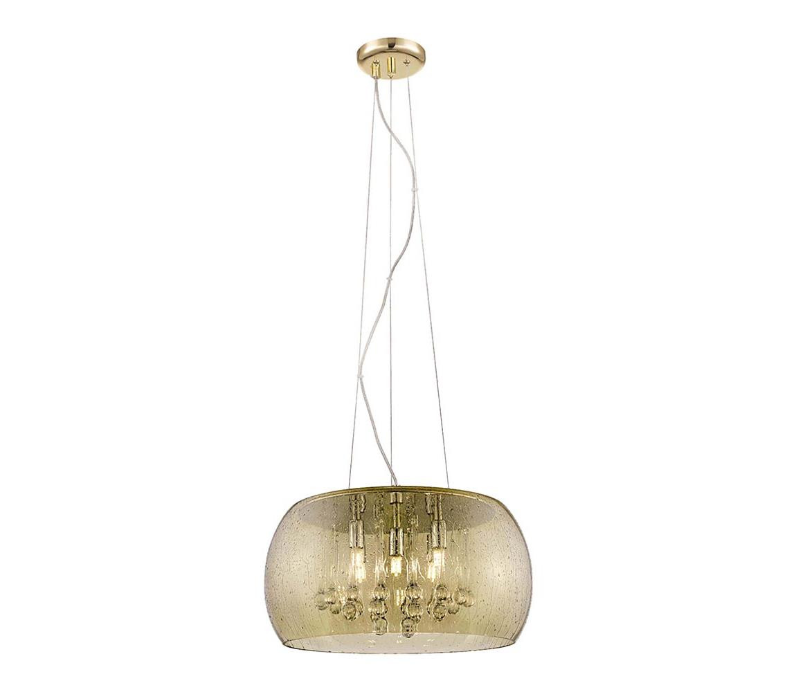 142013 - Lustr na lanku ANGELINA 5xG9/3W/230V zlatá