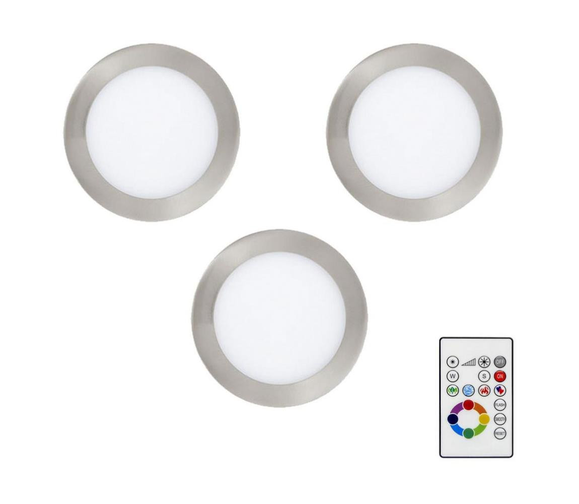 Eglo Eglo 78738-SADA 3x LED RGBW Stmívatelné podhledové svítidlo TINUS 4,8W/230V + DO