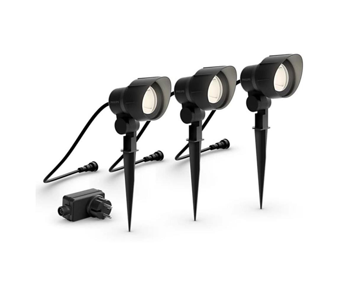 Philips Philips -SADA 3x LED Venkovní bodové svítidlo GARDENLINK LED/6W/230V 2700K IP44