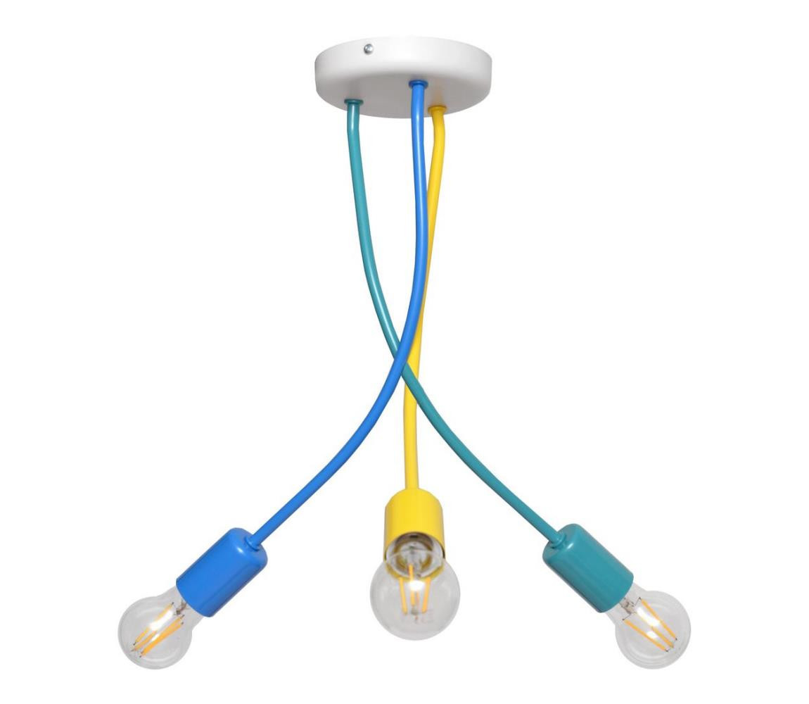 Dětský lustr na tyči HARVARD 3xE27/15W/230V