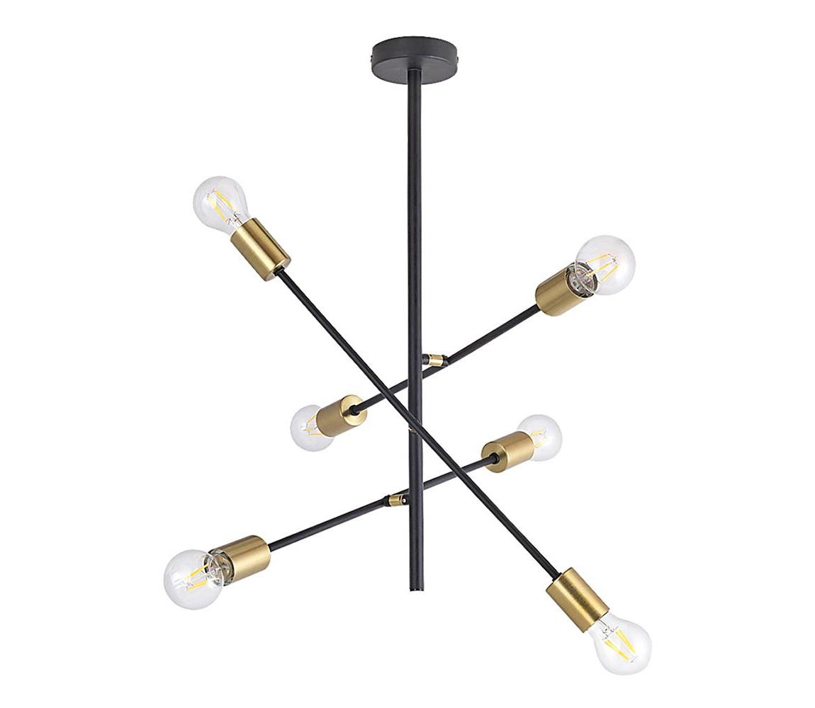 Rabalux Rabalux 2104 - Lustr na tyči LANNY 6xE27/15W/230V
