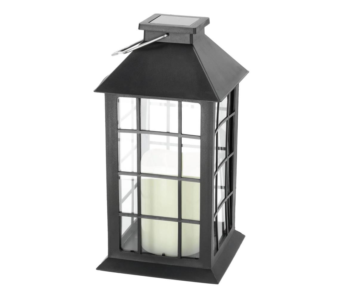 LED Solární závěsné svítidlo LED/0,02W/1,2V 2700K IP44 černá