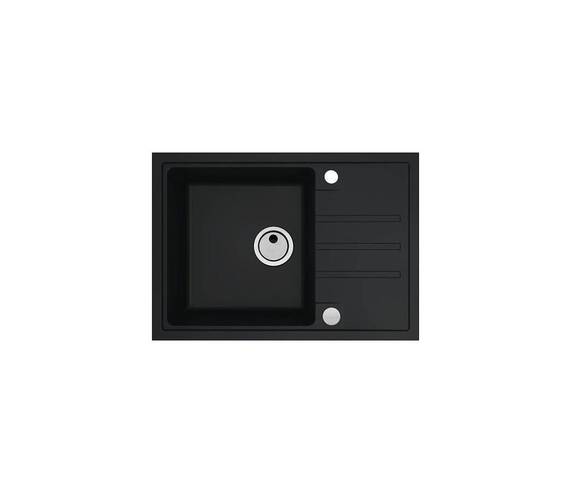 ALVEUS ALVEUS 1149126 - Kuchyňský dřez INTERMEZZO 68x48 cm granit/černá