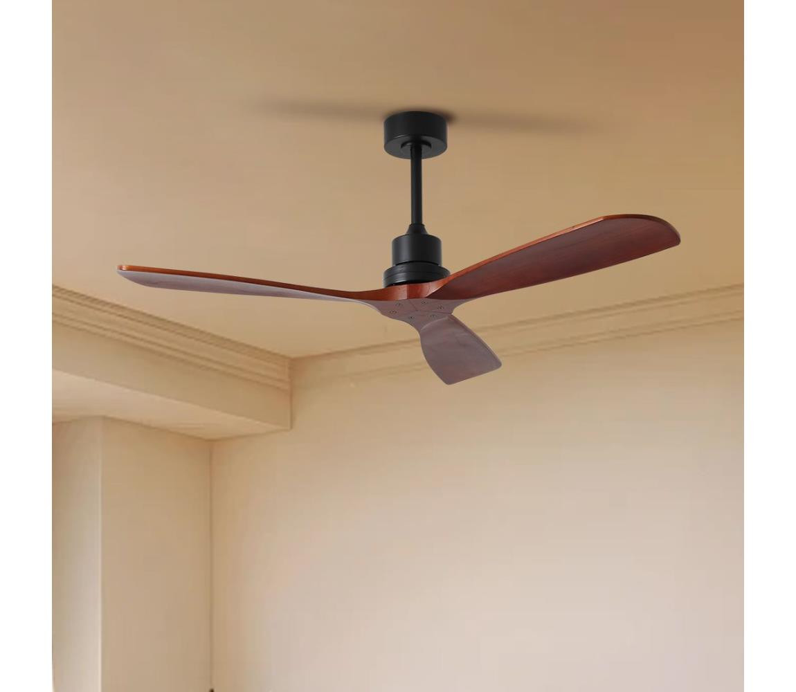 ZE ZE - Stropní látor LIONI Wi-Fi Tuya černá/dub + DO