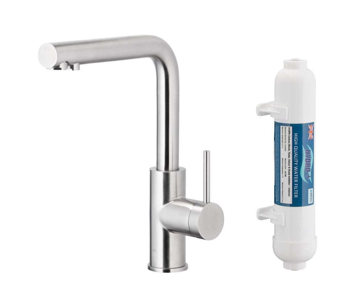 KFA Armatura KFA Armatura 6623-912-22-Dřezová baterie na filtr. vodu DUERO PURE nerez + filtr