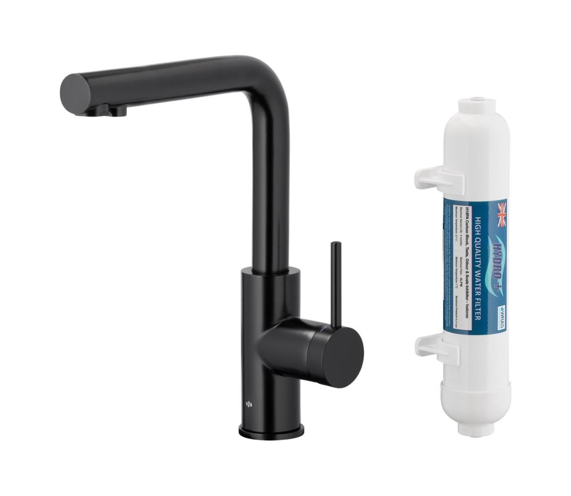 KFA Armatura KFA Armatura 6623-912-81-Dřezová baterie na filtr. vodu DUERO PURE černá + filtr