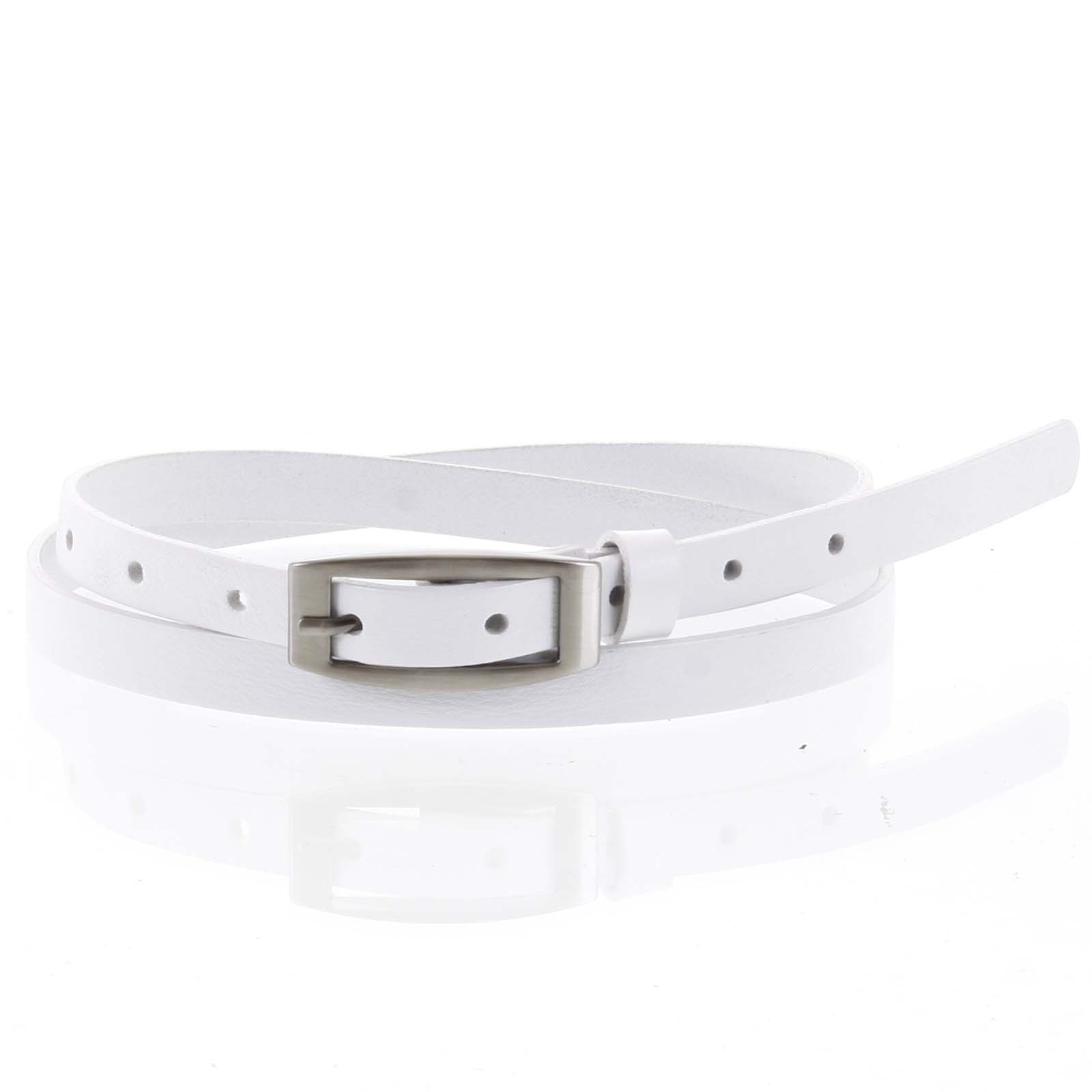 Dámský kožený opasek bílý - PB Neba 95 bílá