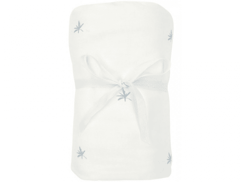 Meyco X MrsKeizer bambusová plena 120x120cm Ibiza denim