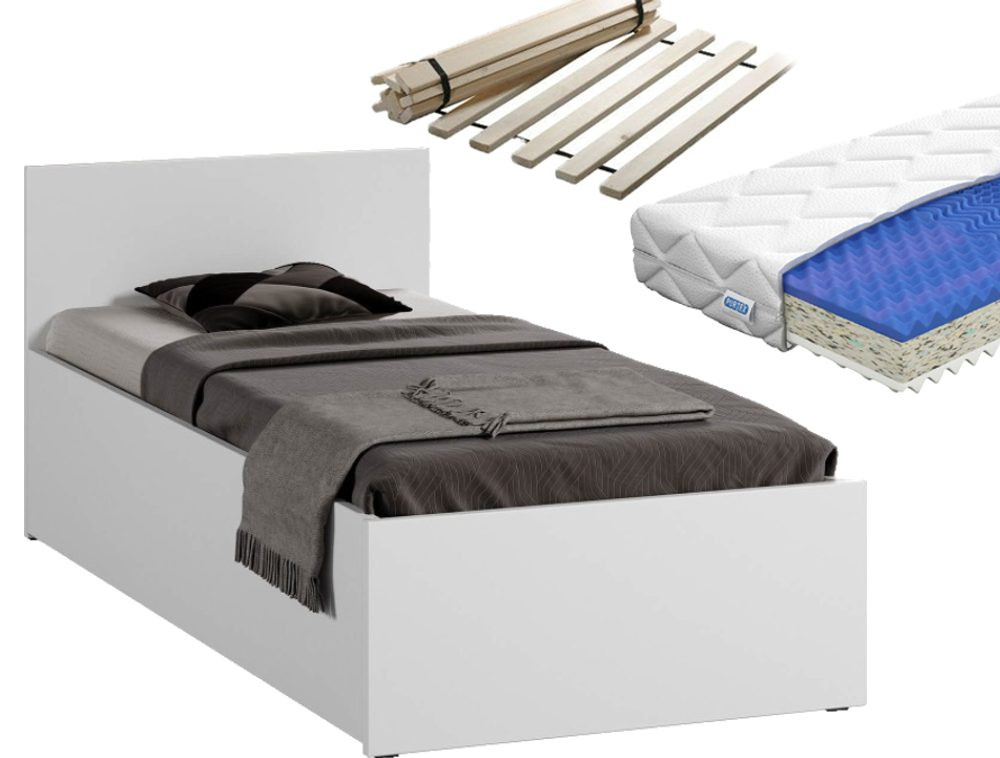 Magnat Vyvýšená postel Mary 90 x 200 cm + sendvičová matrace + rošt