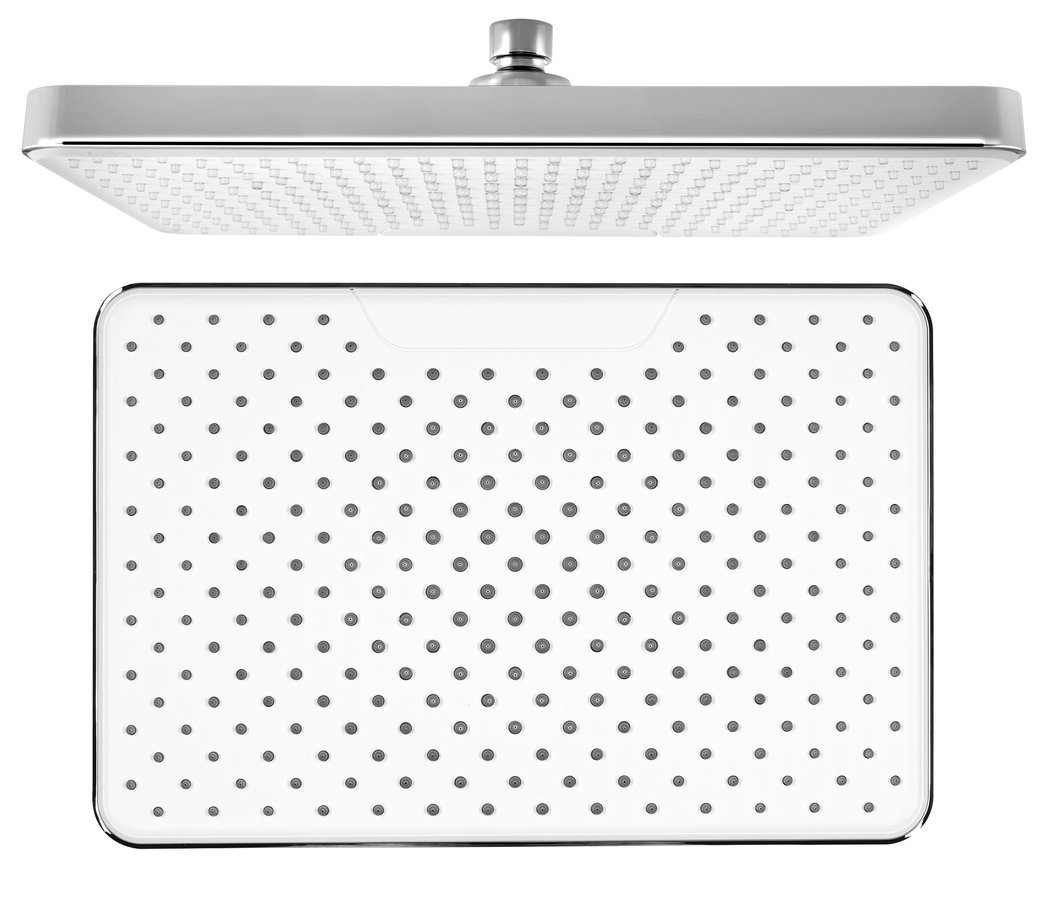 Sapho Hlavová sprcha, 205x305mm, silikon trysky, ABS/chrom/bílá