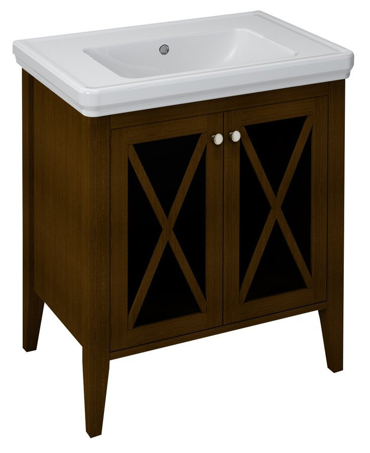 Sapho CROSS umyvadlová skříňka 70x81x47cm, buk