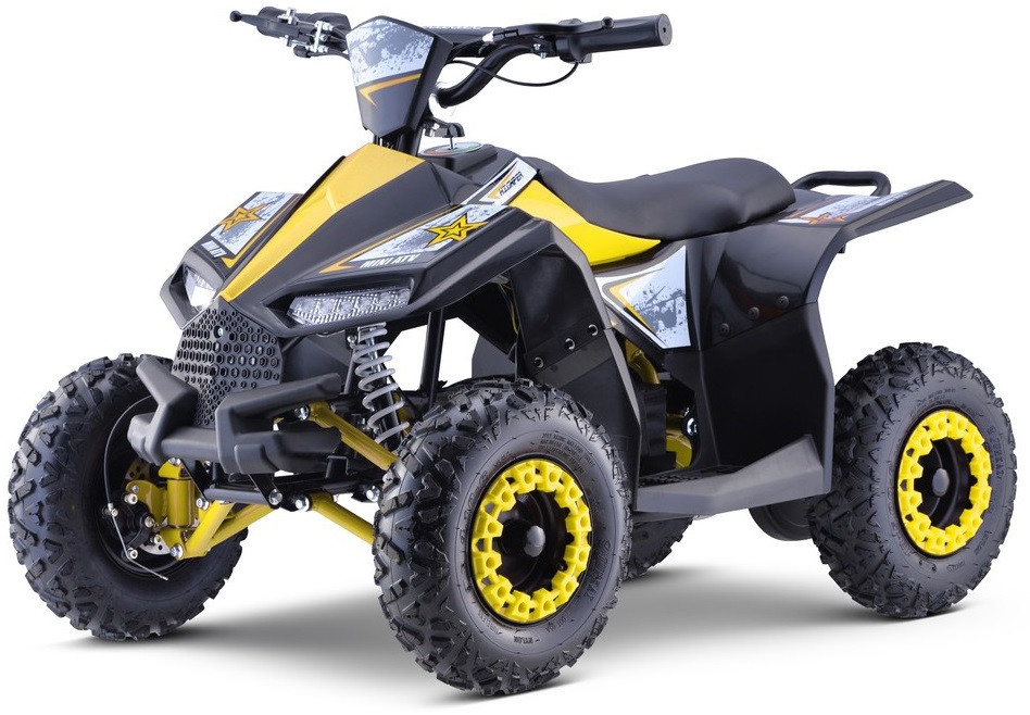 mamido Dětská elektrická čtyřkolka HIPERFECT žlutá