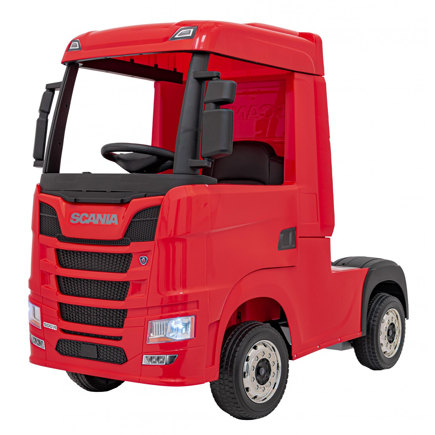 mamido Elektrický kamion Scania R-SERIE 4x4 červený