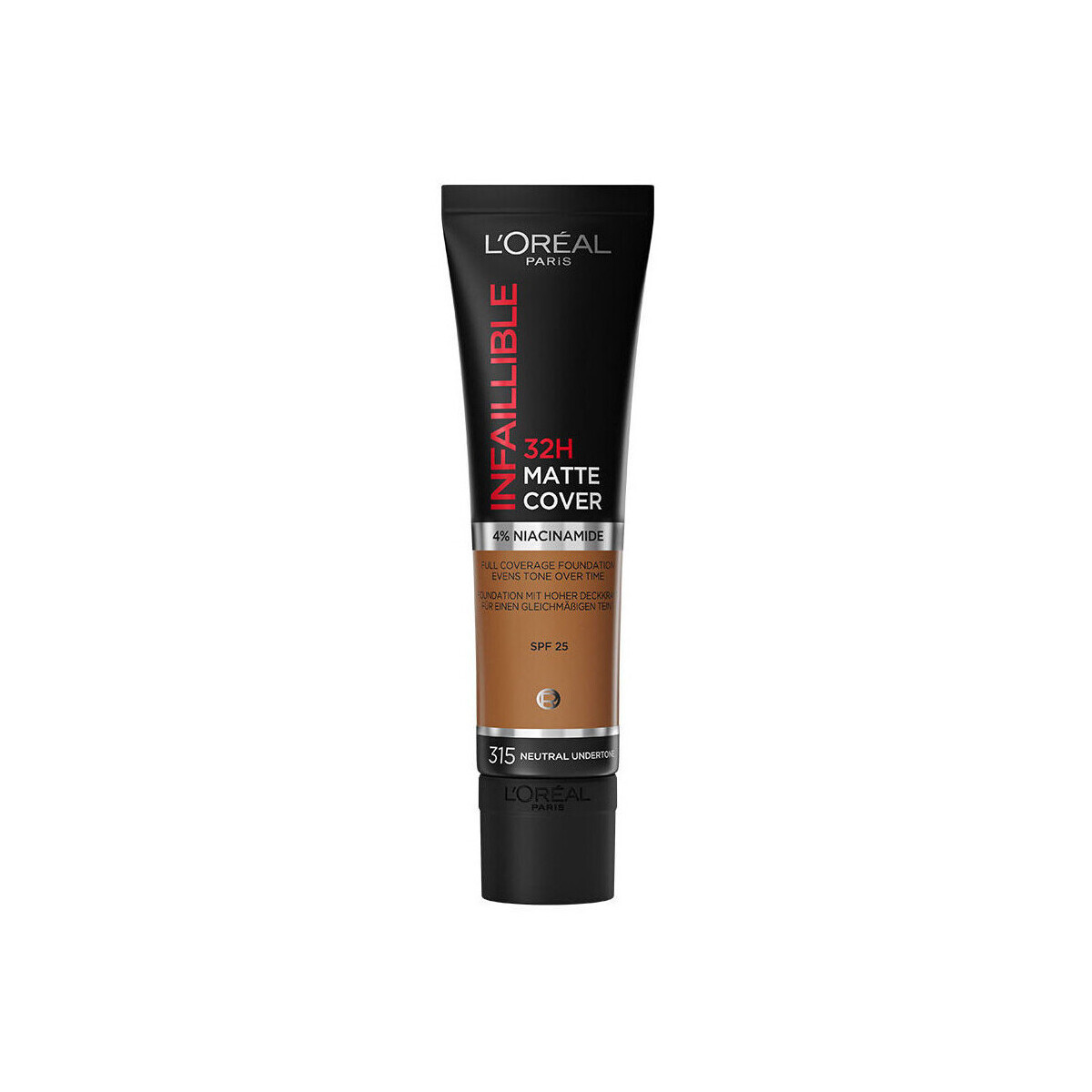 L'oréal  Infallible 32H Matte Cover Foundation - 315 Sous Ton Ne  Hnědá