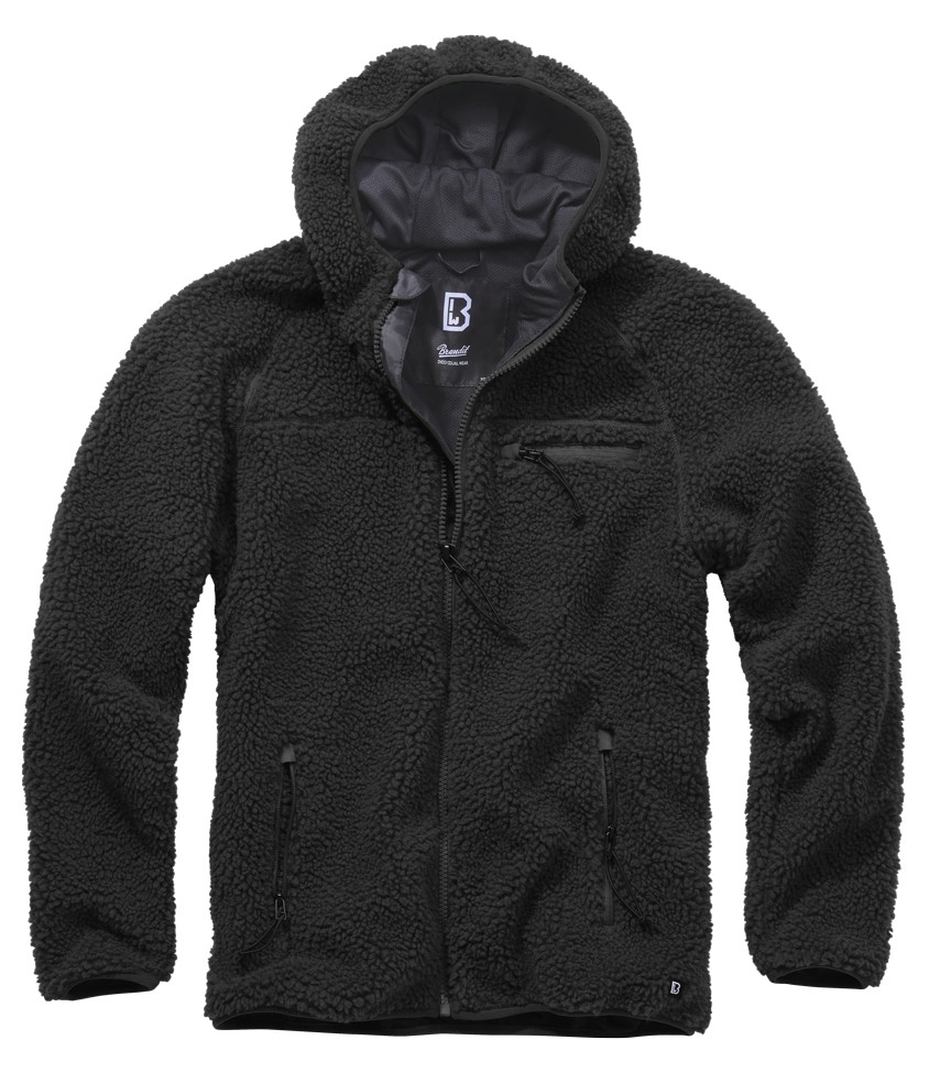 Bunda fleecová Brandit Teddyfleece Worker - černá, 5XL
