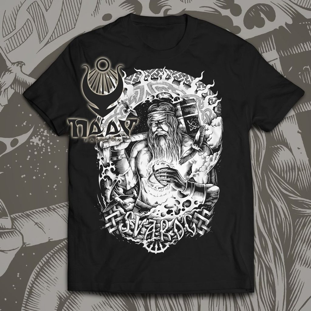 Triko Naav Svarog - černé-bílé, L