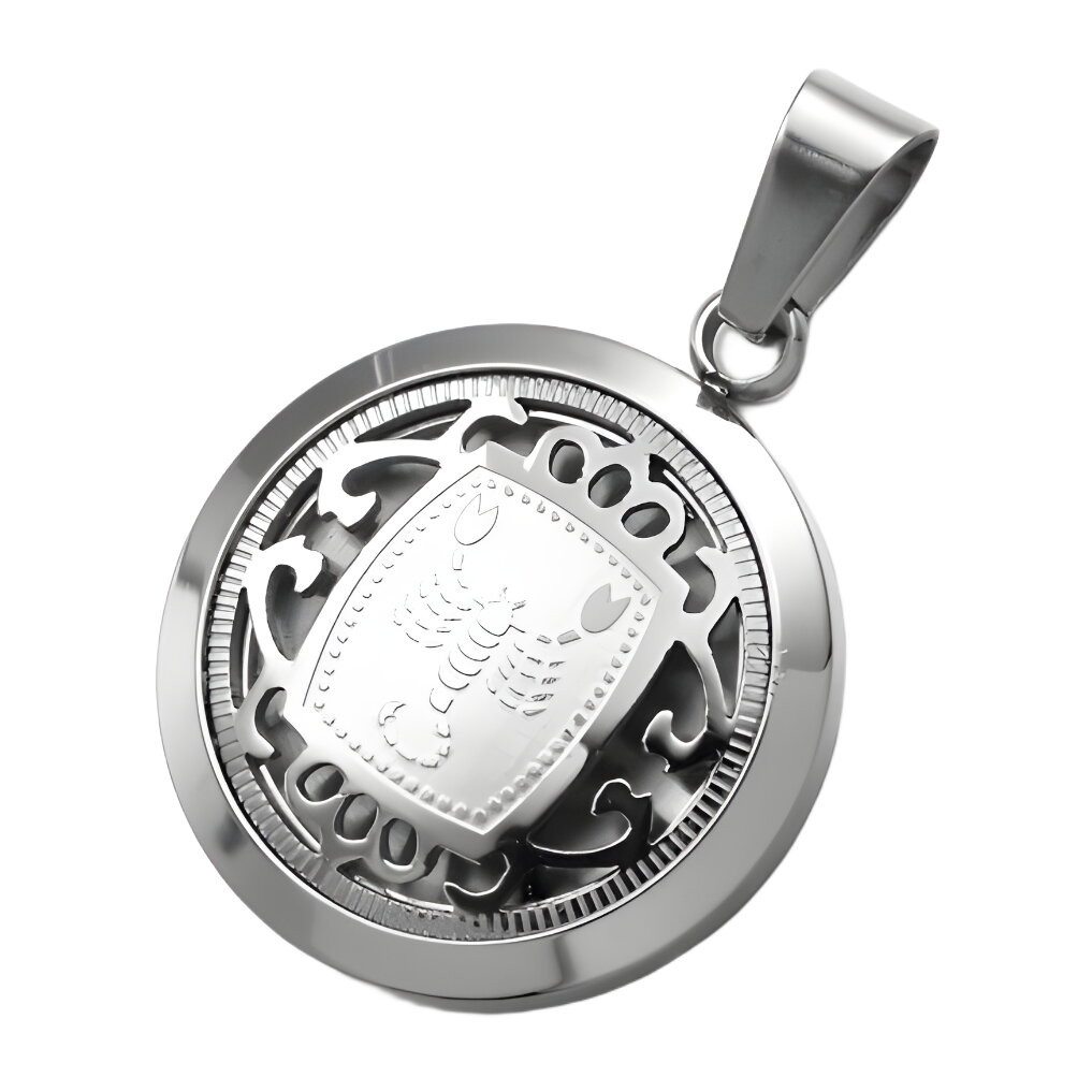 Přívěsek na řetízek na krk Gaira Zodiac Štír - stříbrný