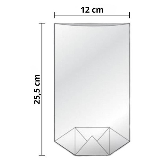 Greit Tatrafánový sáček s křížovým dnem - 120 x 255 mm
