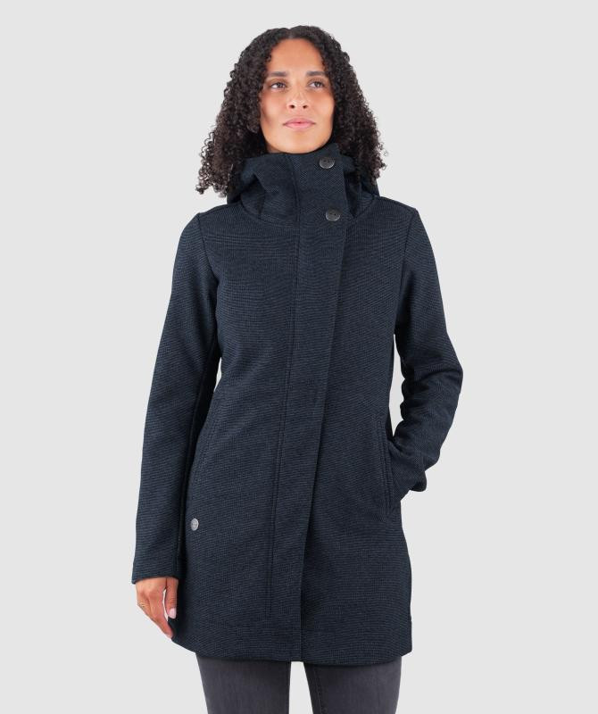 Woox Warley Midnight Navy woolshellová parka