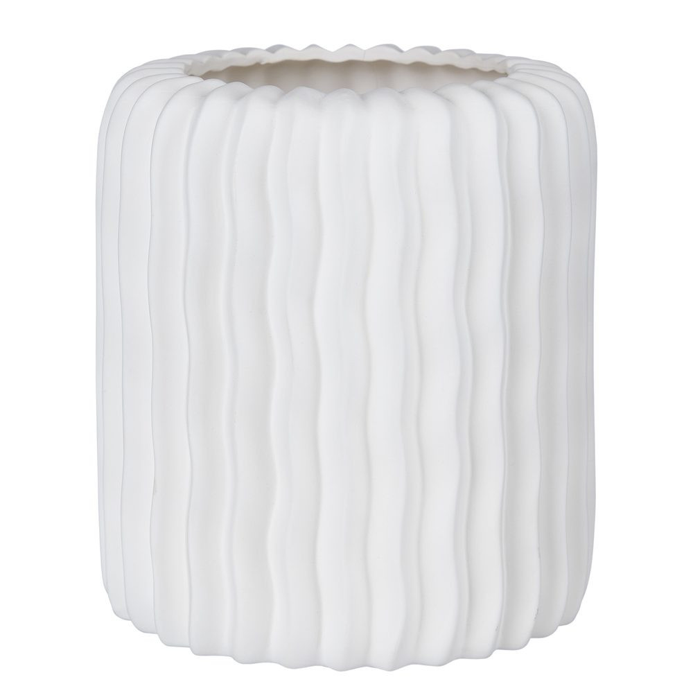 BON-TON Váza 20 cm - bílá