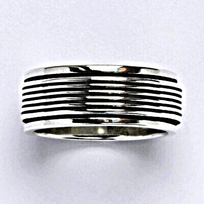 Stříbrný prsten s patinou, prsten ze stříbra,váha 8,12 g