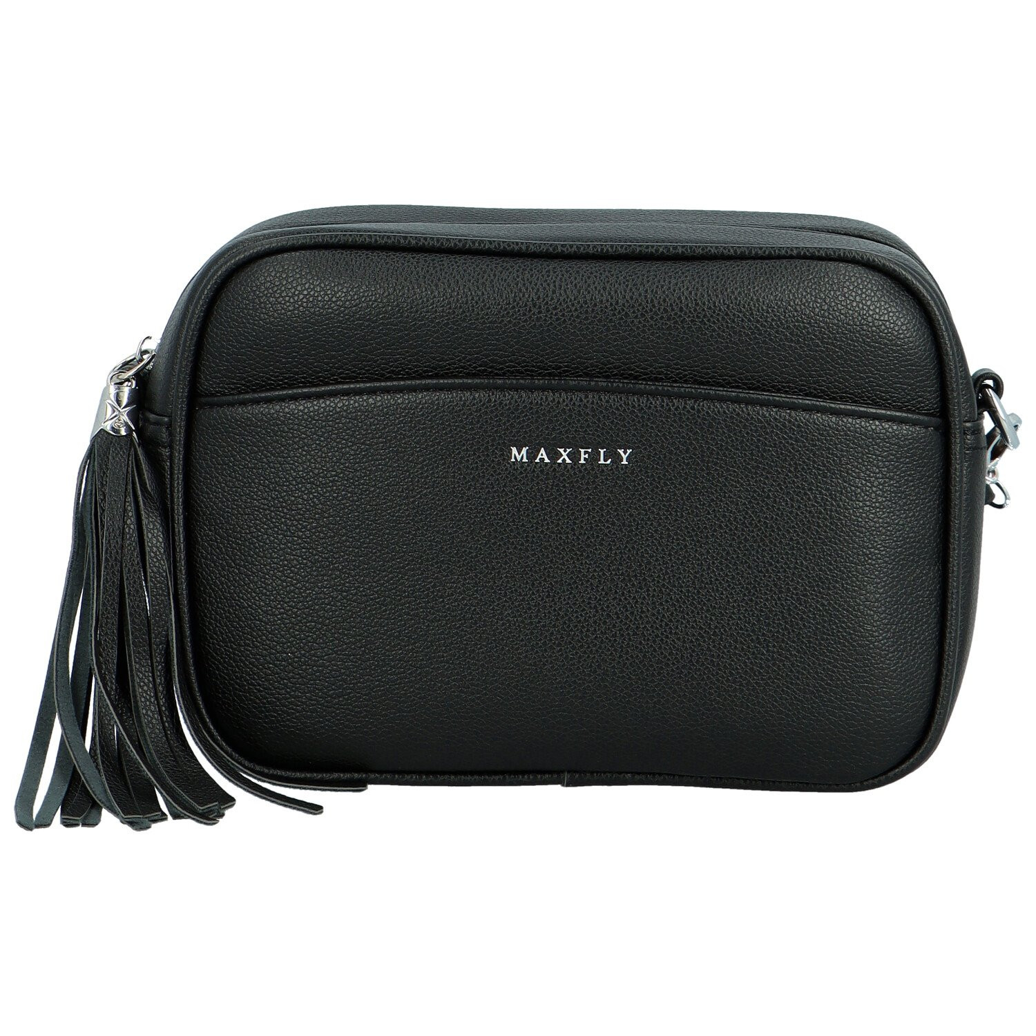 Stylová dámská koženková crossbody MaxFly Rozana, černá