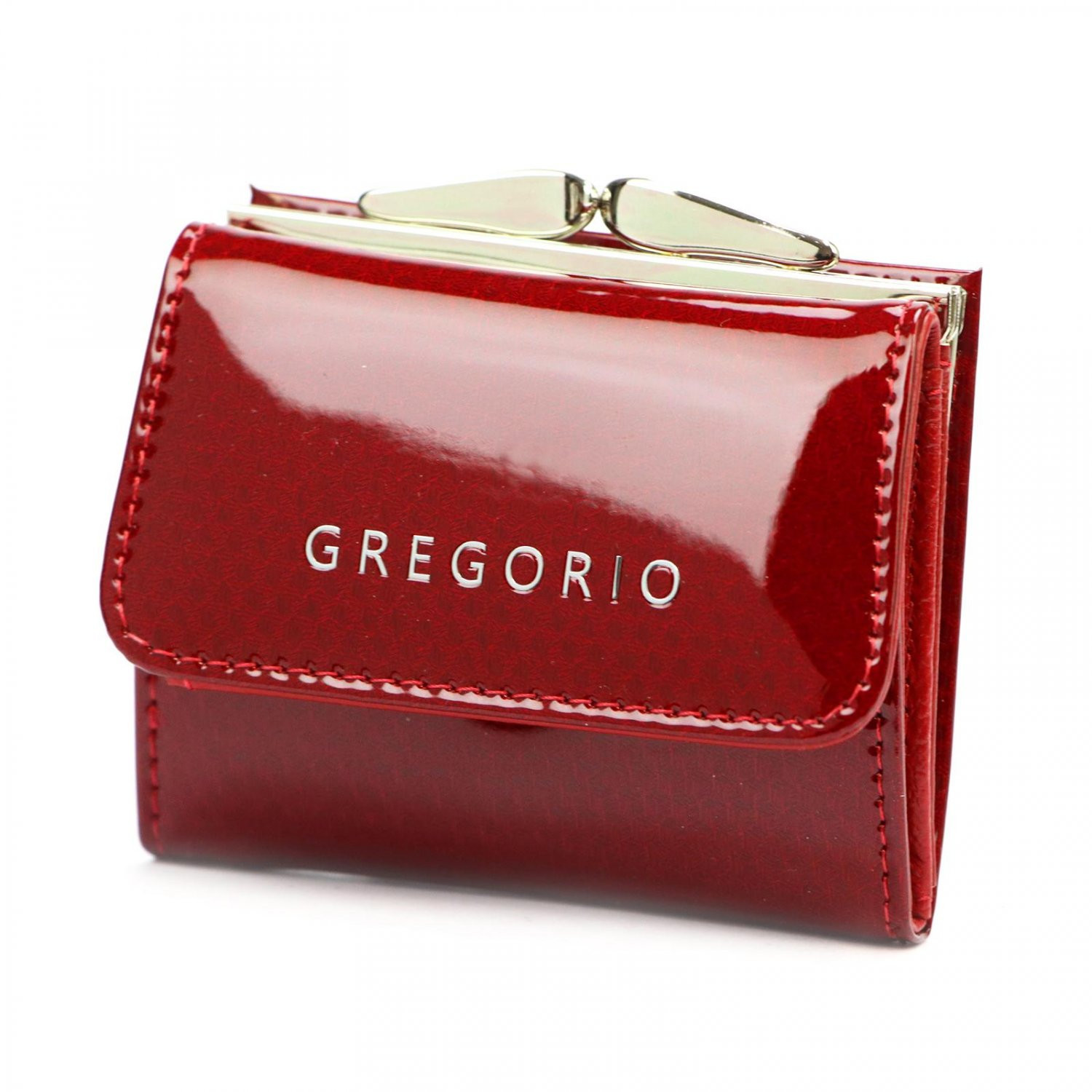 Luxusní dámská kožená mini peněženka Gregorio Tilly, červená