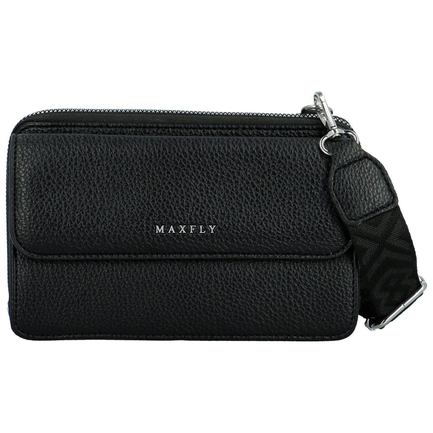 Trendy dámská koženková crossbody peněženka Radola, černá