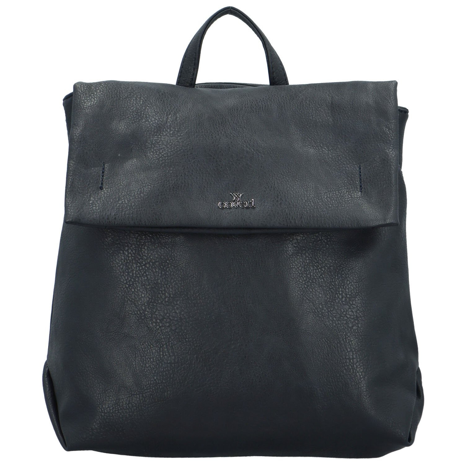 Trendy dámský koženkový kabelko-batoh Prokris, tmavě modrý