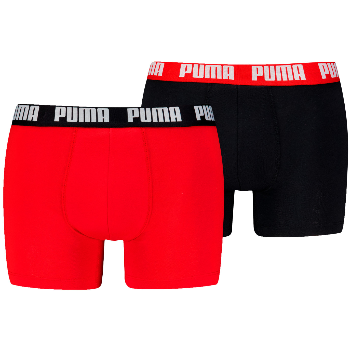 Pánské boxerky Puma Everyday Basic Boxer 2P Velikost: L / Barva: červená/černá