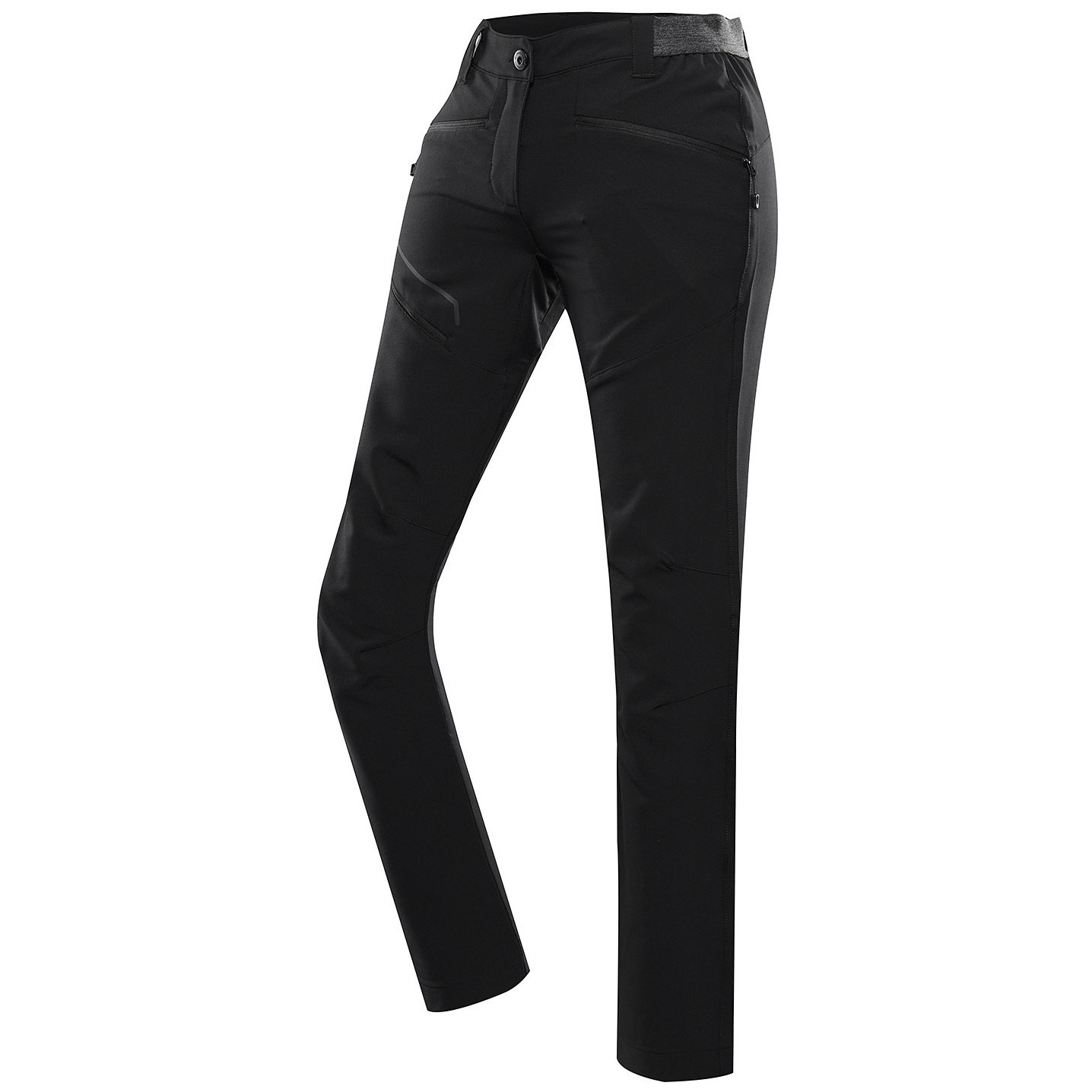 Dámské kalhoty Alpine Pro Ramela Velikost: M / Barva: černá/šedá