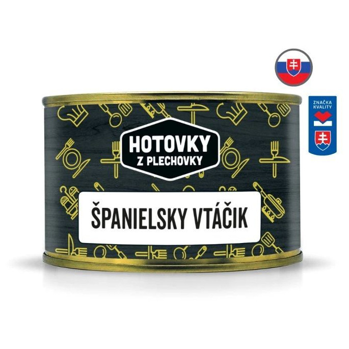 Hlavní jídlo Hotovky z plechovky Španělský ptáček 400g