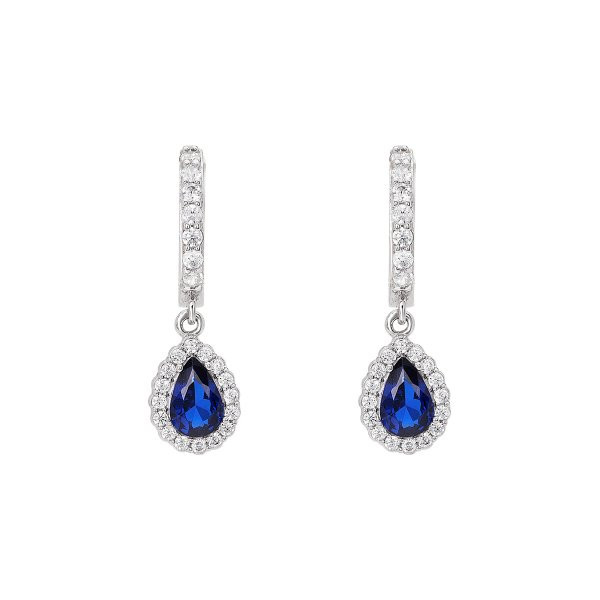 Náušnice se syntetickými kameny 336-185-001008 2.45g