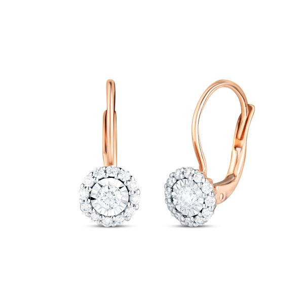 Náušnice s brilianty 534-429-02886A 1.90g