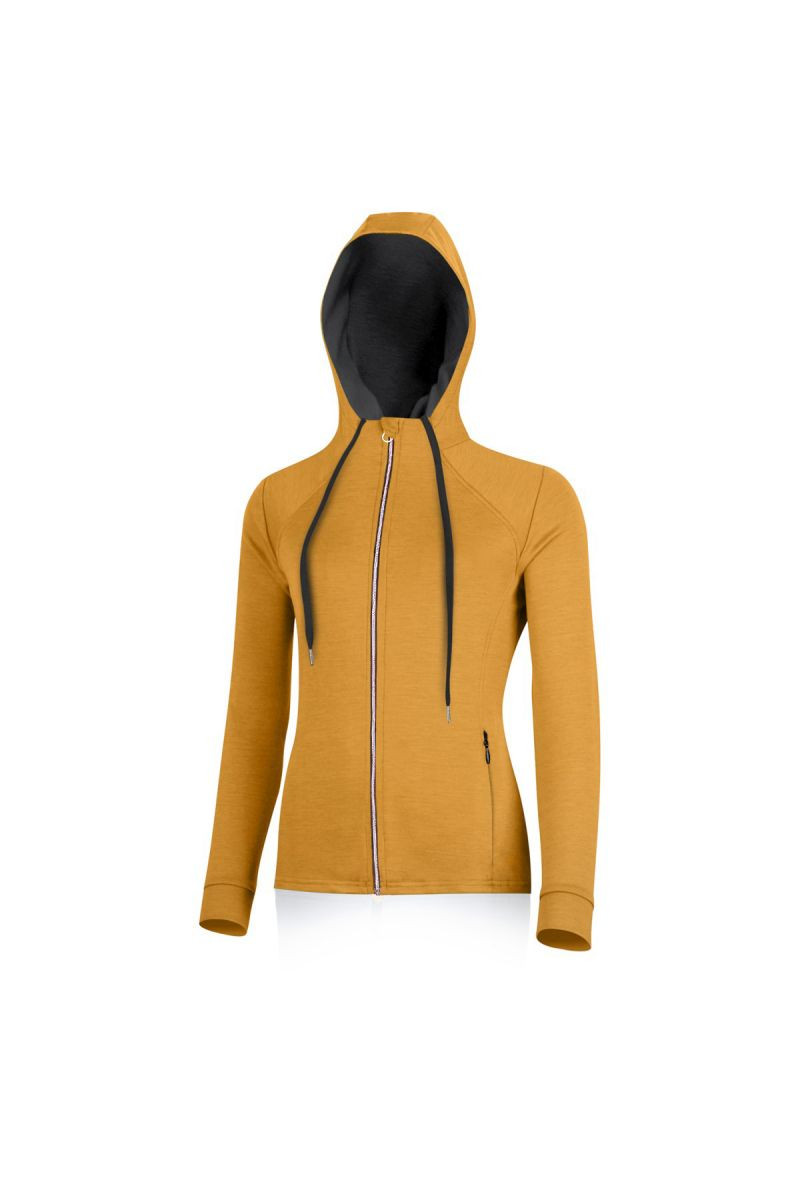 Lasting dámská merino mikina KARMINA C248 hořčicová Velikost: M