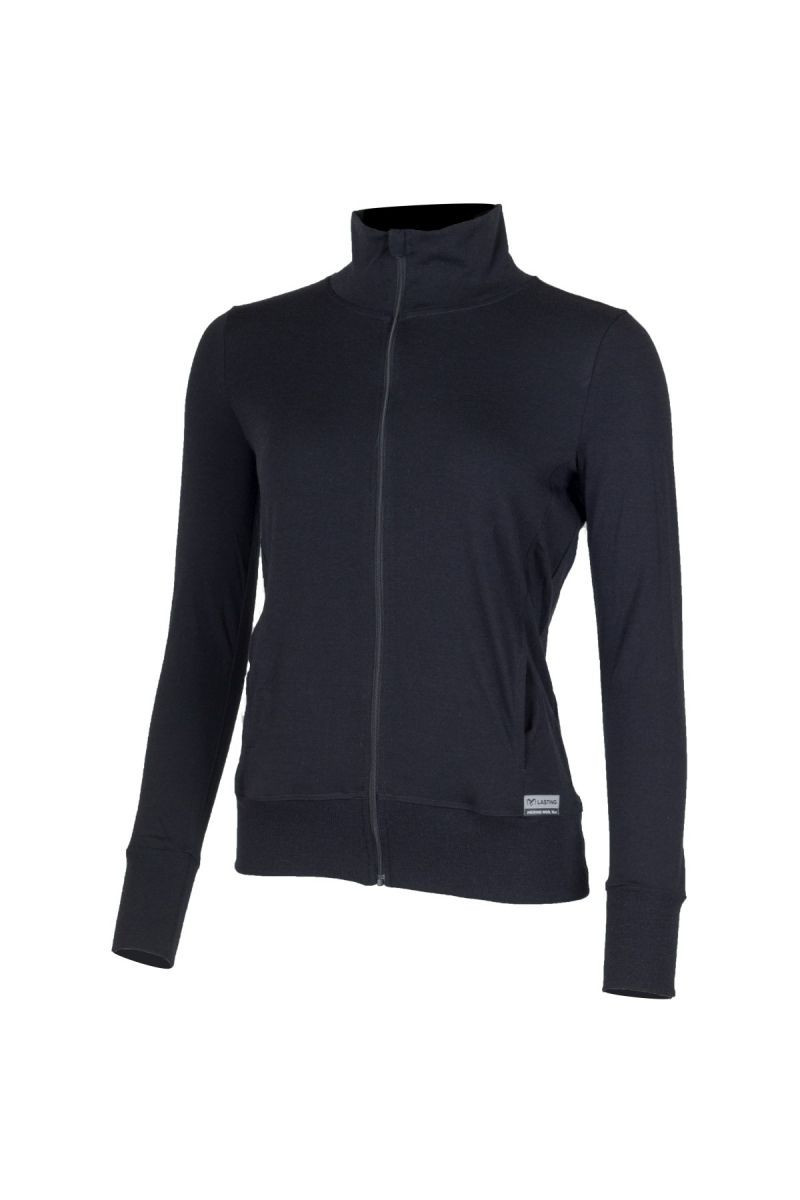 Lasting dámská merino mikina TOZA černá Velikost: XL 8595067904917