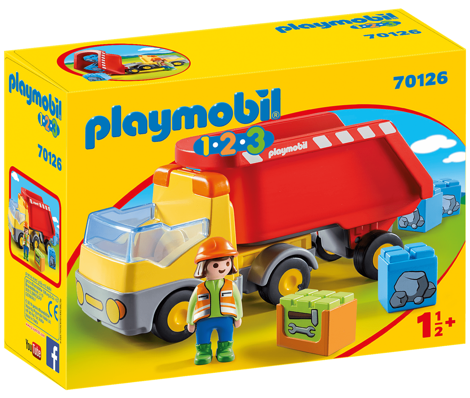 Playmobil Playmobil 1.2.3 70126 Sklápěč