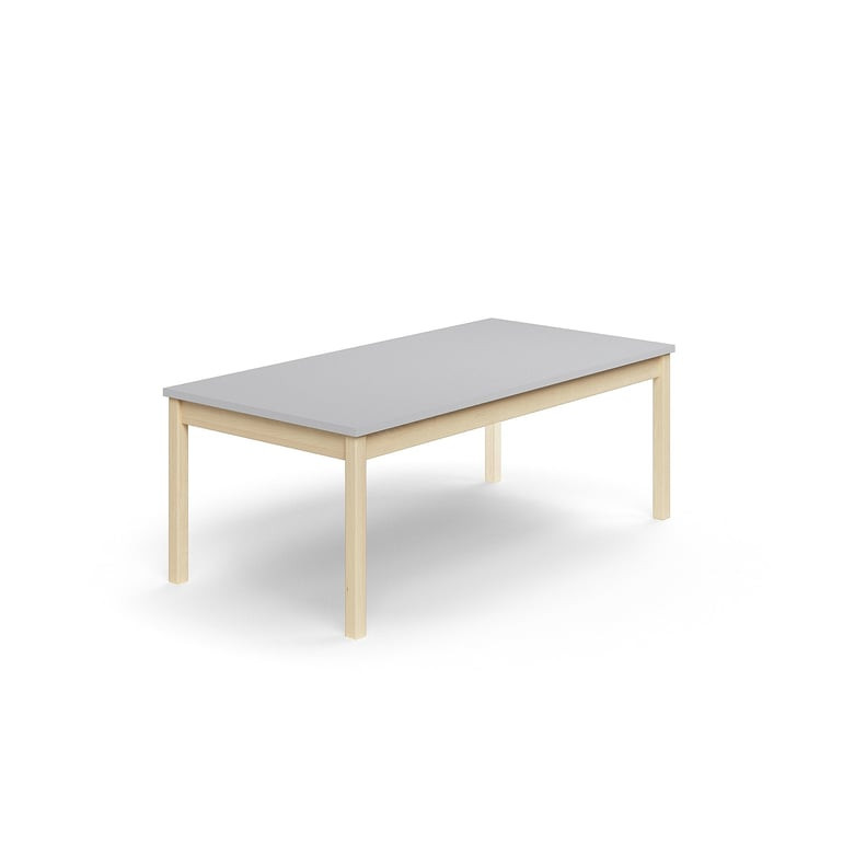 Stůl DECIBEL, 1600x800x590 mm, akustická HPL deska, bříza/šedá