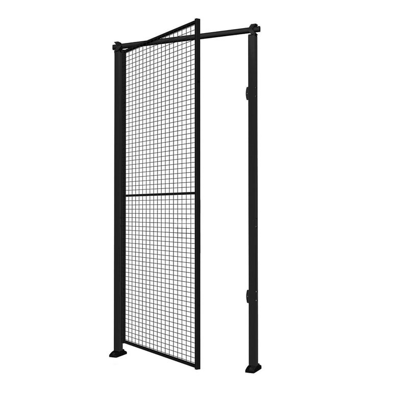 Jednokřídlé dveře X-STORE, levé, vč. sloupků a drátěné výplně, 2300x1000 mm, kování pro visací zámek