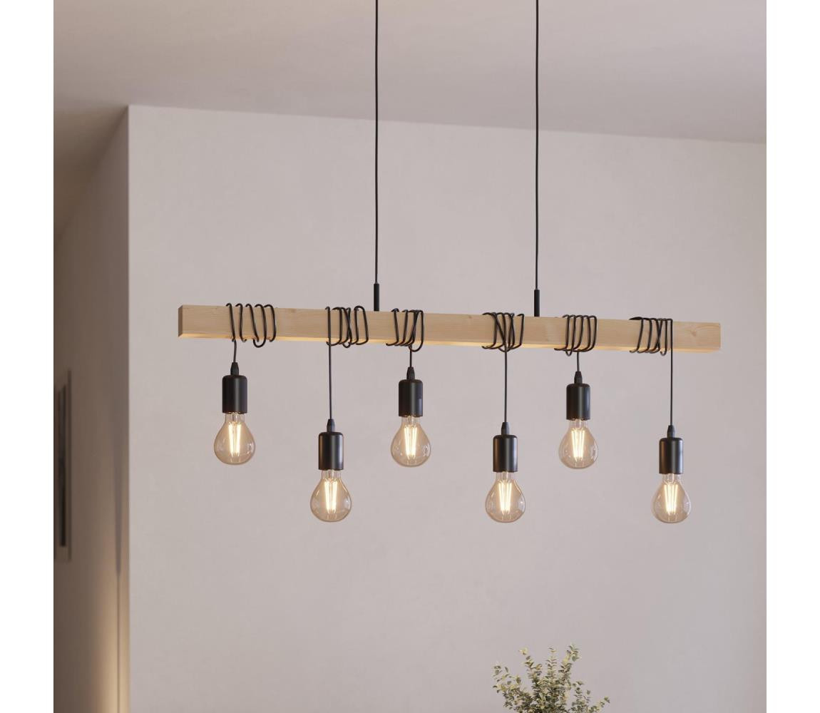 Eglo Eglo 95499 - Závěsné svítidlo TOWNSHEND 6xE27/60W/230V