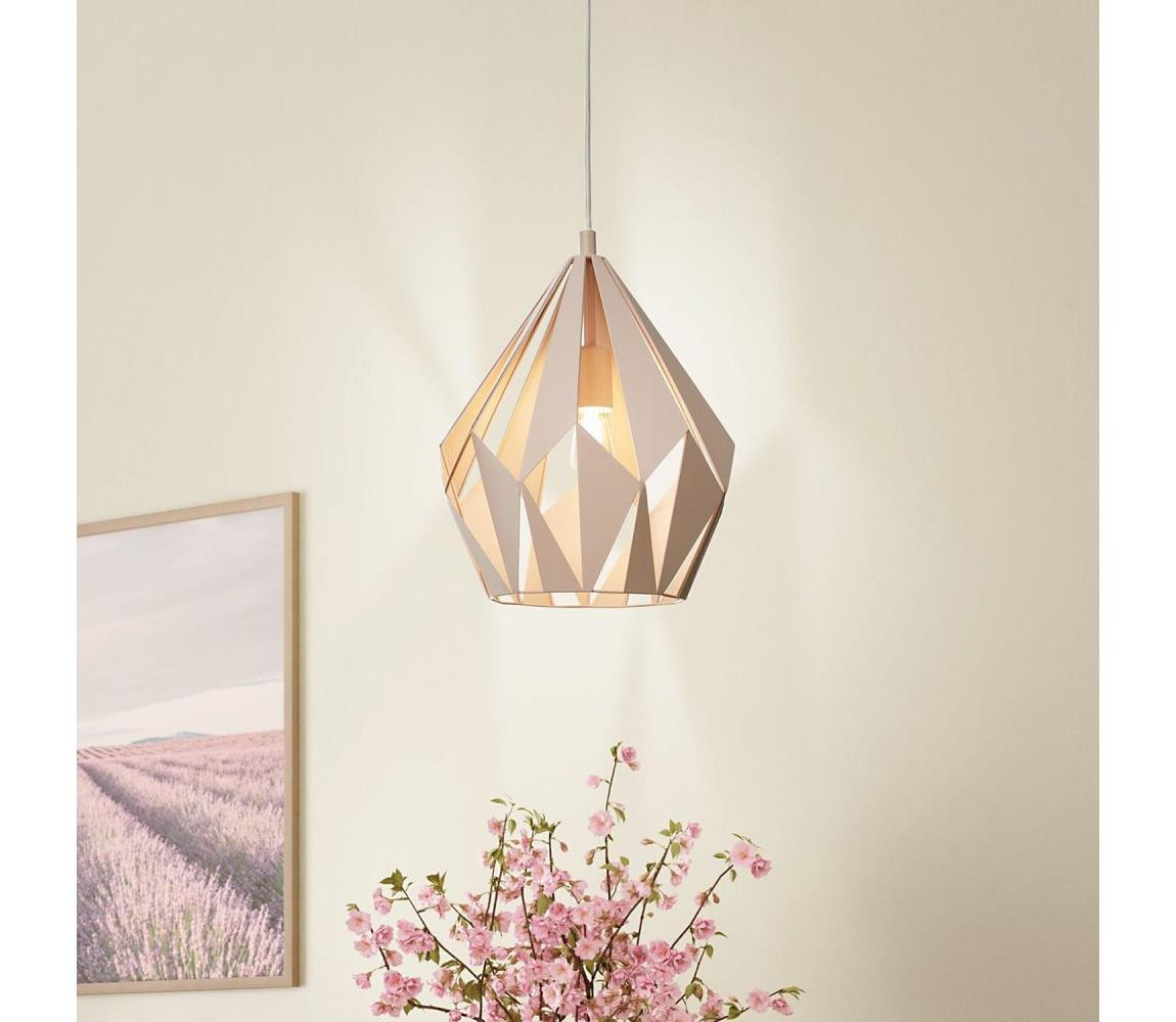 Eglo EGLO 49024 - Lustr na lanku CARLTON-P 1xE27/60W/230V